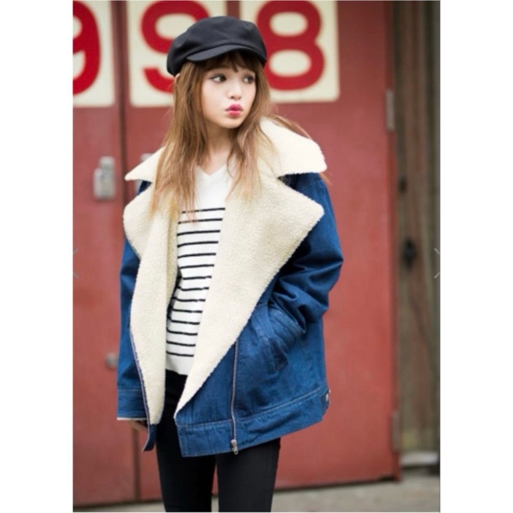 Japan Gal Denim Boa Rider’s Jacket